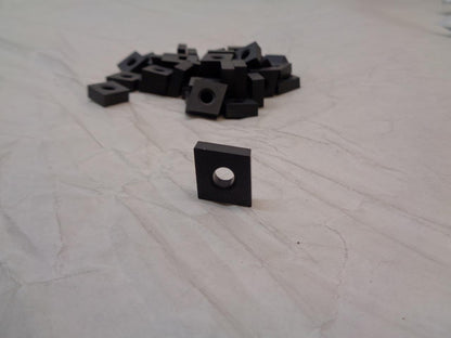 UNBRANDED 50pc DIAMOND CARBIDE .2045" THICK .200" HOLE ID MILLING INSERTS R22T2
