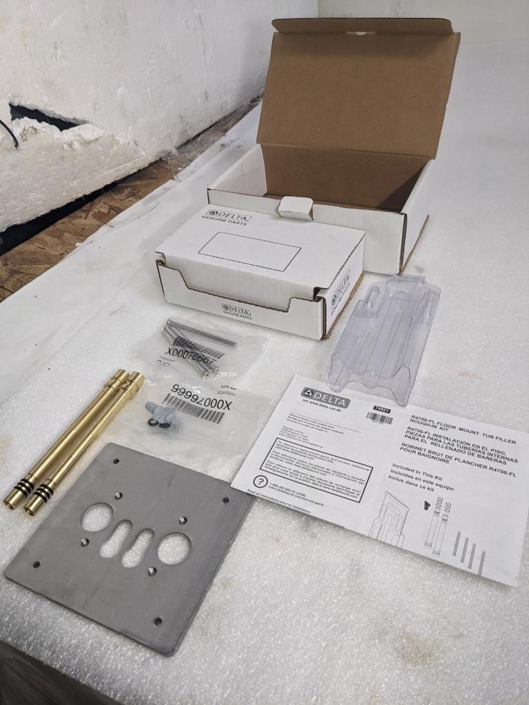 DELTA R4700-FL FLOOR MOUNTED TUB FILLED ROUGH IN VALVE NEW R27