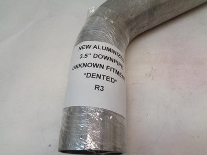 NEW ALUMINIZED 3.5" DOWNPIPE UNKNOWN FITMENT *DENTED* R3