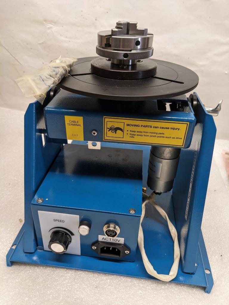 JINSLU BY-10 MINI WELDING POSITIONER 110V W/ 3 JAW LATHE CHUCK NEW BSR3.1