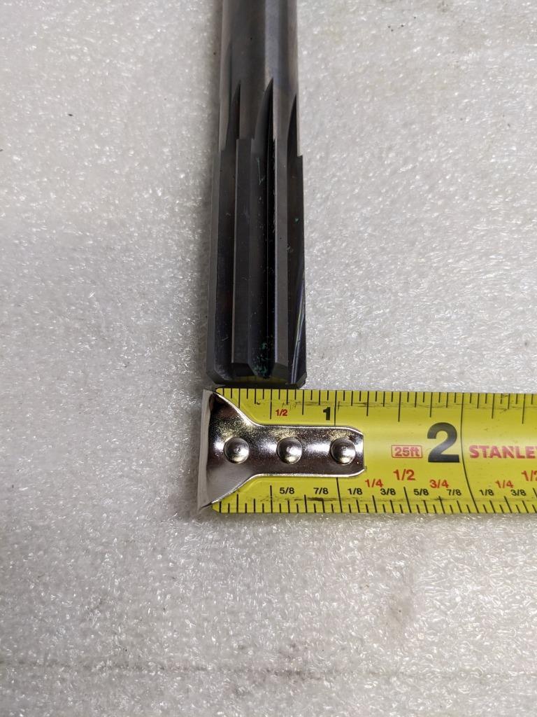 PRECISION TWIST DRILL 3546701 SOLID CARBIDE 0.8438" DIA 6" OAL 8FL STR NEW R22T5