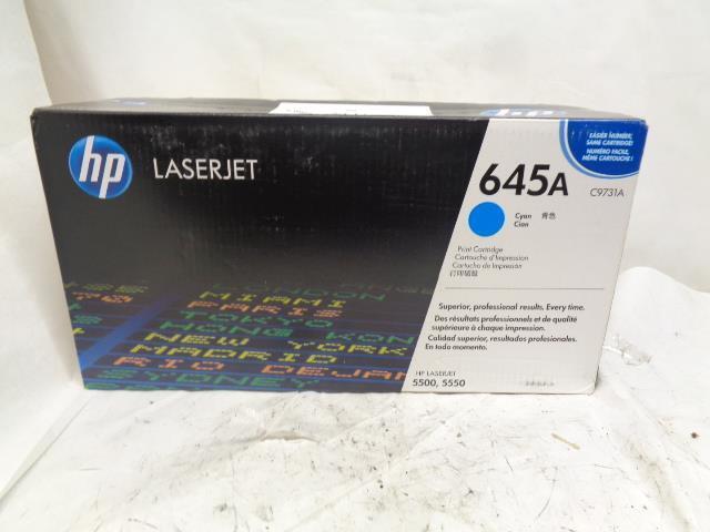 NEW HP CYAN TONER CARTRIDGE 645A C9731A FOR COLOR LASERJET 5500 & 5550 SR