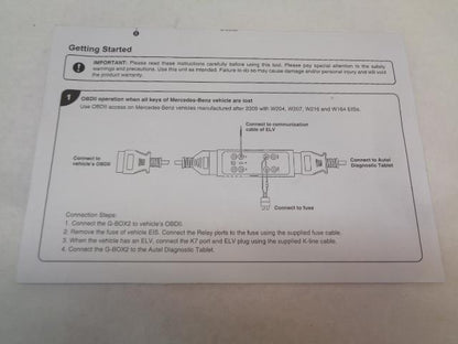 NEW AUTEL G-BOX2 KEY PROGRAM ADAPTER for BMW, MERCEDES-BENZ, VOLKSWAGEN R23TE