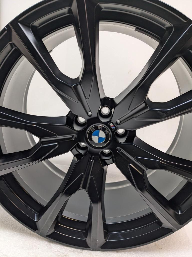 1 BMW 36118090108 REAR WHEEL 10.5X22 ET43 BLACK 5X112 FOR 2018-2024 X7 NEW WR
