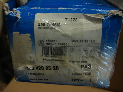 NEW PAGID REAR BRAKE PADS FITS 2001 MERCEDES BENZ ML320 T1228 R5TA