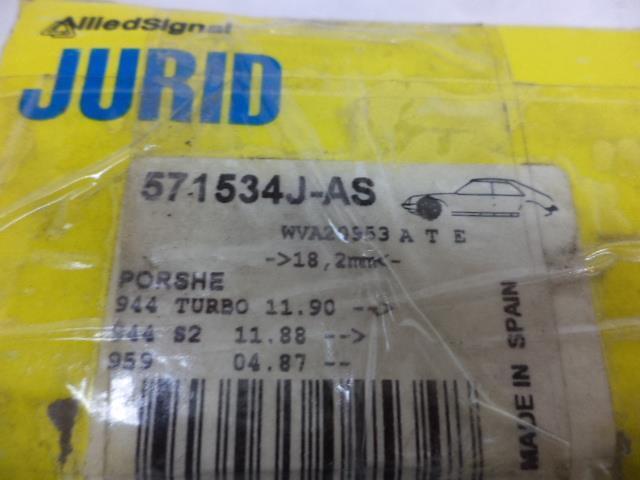 NEW JURID 571534J-AS FRONT BRAKE PADS FITS PORSCHE 911, 928, & 968 R5TA