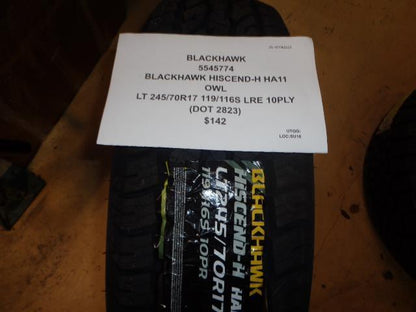BLACKHAWK HISCEND-H HA11 OWL LT 245 70 17 119/116S LRE 10PLY TIRE 5545774 CQ4