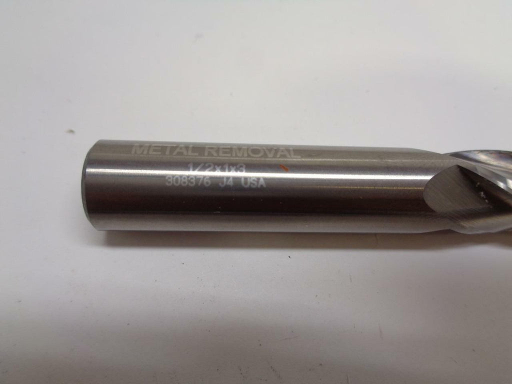 NEW METAL REMOVAL 4 FLUTE CARBIDE END MILL 1/2 X 1 X 3 308376 J4 USA EMCBS