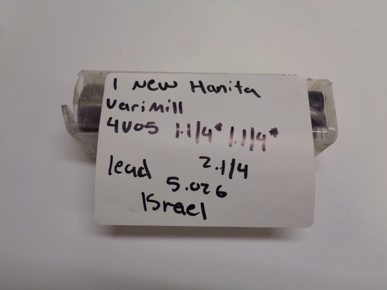 HANITA VARIMILL 4 FLUTE END MILL 1.1/4 X 1.1/4 X 2.1/4 LEAD 5.026" DIA 4V05