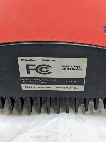 OMG RHINOBOND INDUCTION FASTENING SYSTEM MODEL 102 120 V W/CARRY CASE USED B2