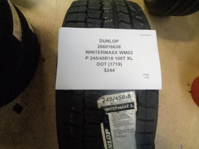 1 DUNLOP WINTERMAXX WM02 P 245 45 18 100T XL 266016638 TIRE BQ2