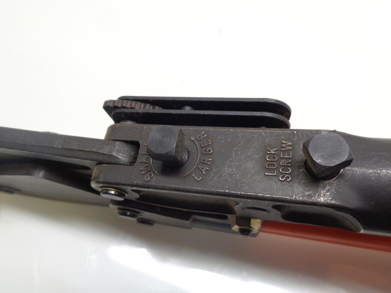 USED THOMAS & BETTS TBM5 SHURE STAKE TOOL W/ 3 COLOR-CODED DIES R27