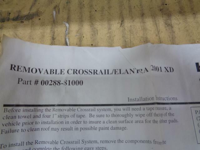 NEW GENUINE HYUNDAI 00288-81000 SURFACE MOUNT ROOF RACK (MULTIPLE FITMENTS) BSR