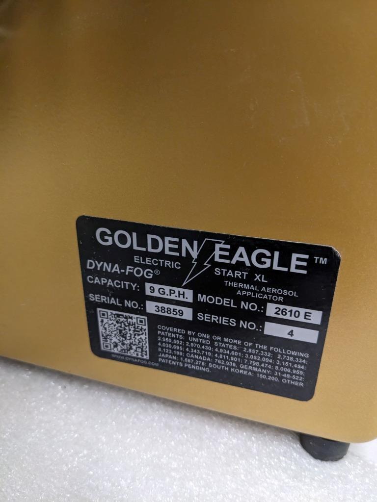 CURTIS DYNA-FOG 58500 GOLDEN EAGLE 2610 THERMAL FOGGER MISSING COMPONENT USED B2