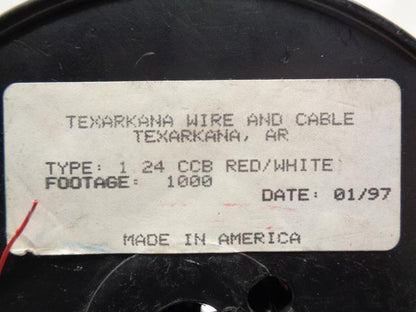TEXARKANA 24 CCB CROSS CONNECT WIRE RED/WHITE 1000FT SPOOL R27