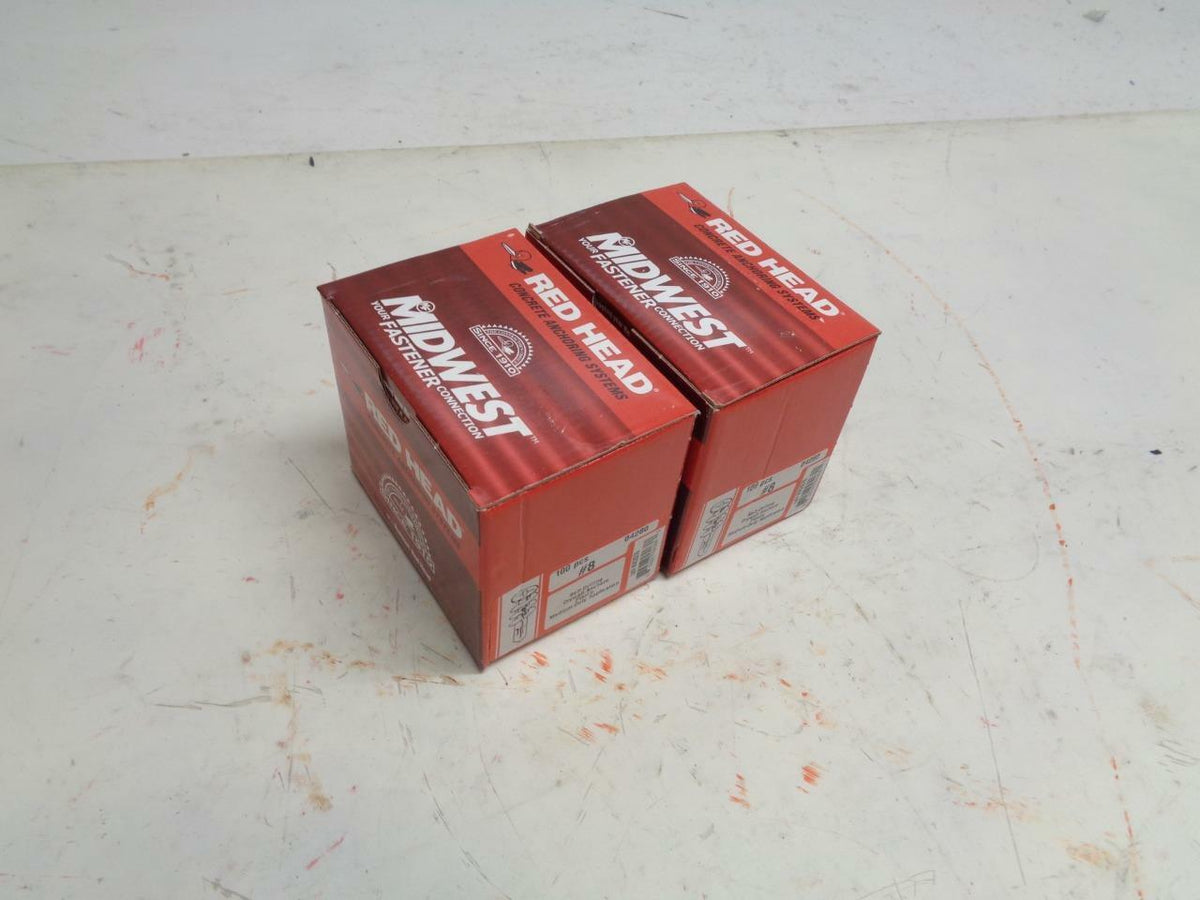 NEW PACK OF 2 BOXES OF 100 COUNT MIDWEST SELF-DRILLING DRYWALL ANCHORS 04280 R10