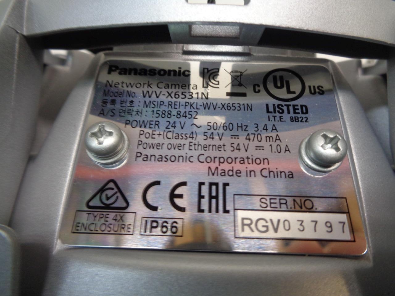 NEW Panasonic WV-X6531N 2MP Weather Proof PTZ Network Camera R4