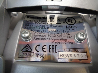 NEW Panasonic WV-X6531N 2MP Weather Proof PTZ Network Camera R4