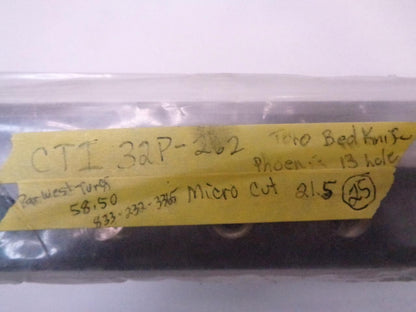NEW 25 PACK CTI PHOENIX BEDKNIFE 13 HOLE MICRO CUT 22" GREENSMOWERS 32P-262 R16