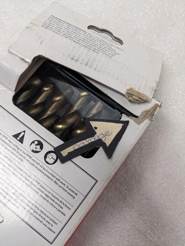 SKIL 98029 GOLD OXIDE DRILL BIT SET 29PC MAX 1500RPM MISSING DRILL BIT NEW R22