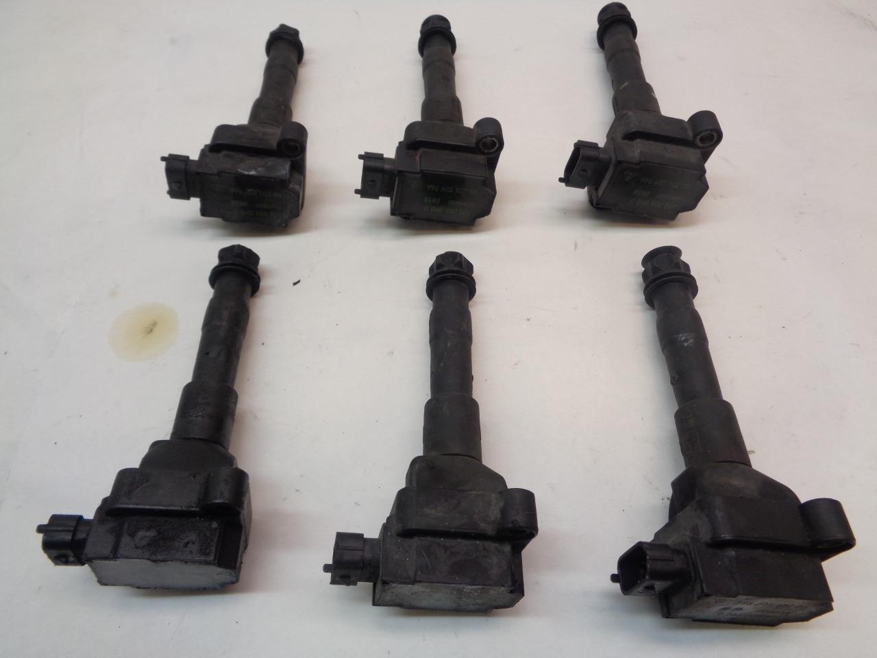 USED SET OF 6 PORSCHE 996 986 BOXSTER BERU IGNITION COILS 996.602.102.00  R25T5
