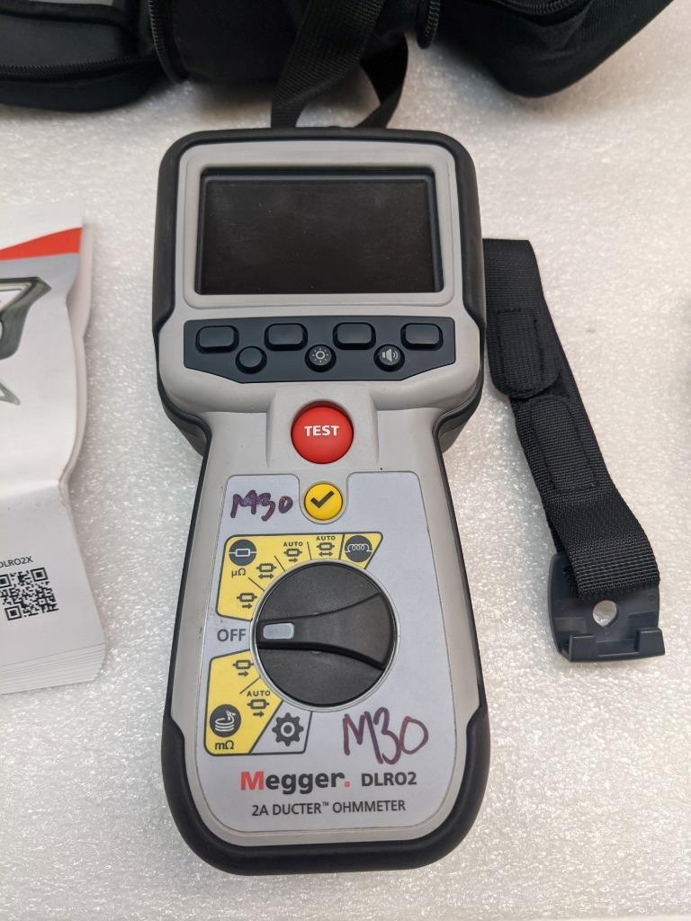 MEGGER LOW RESISTANCE OHMMETER DLR02 2A DUCTER USED R27