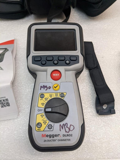 MEGGER LOW RESISTANCE OHMMETER DLR02 2A DUCTER USED R27