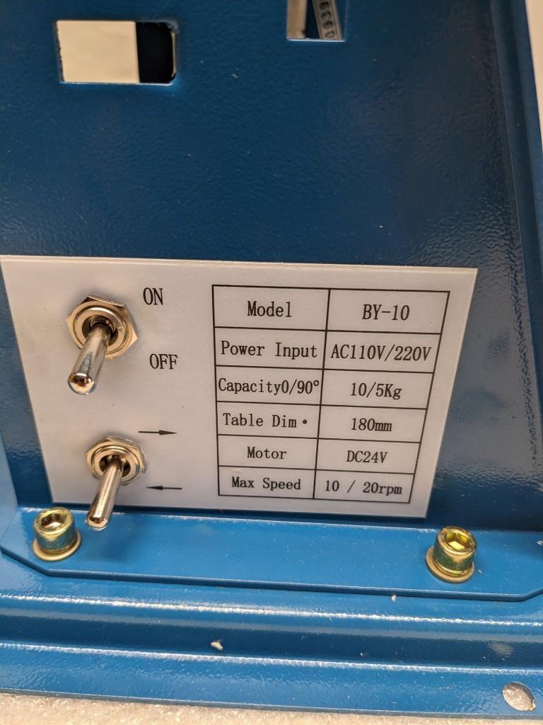 JINSLU BY-10 MINI WELDING POSITIONER 110V W/ 3 JAW LATHE CHUCK NEW BSR3.1