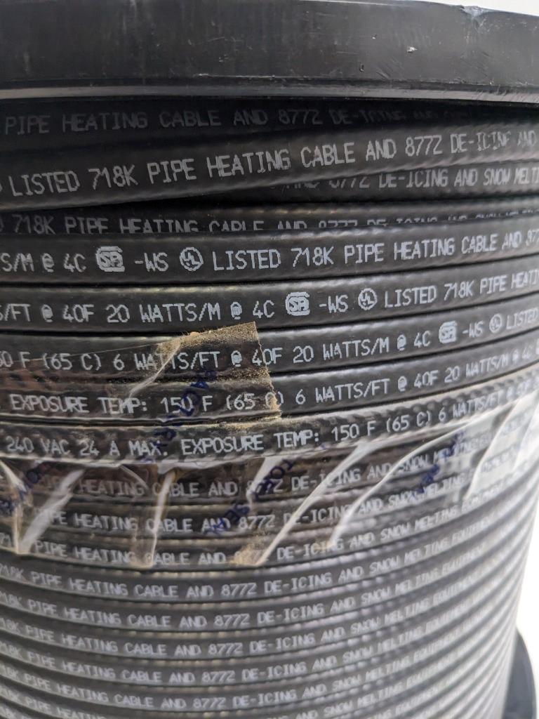 NVENT RAYCHEM WGRD-H622-1000 PARALLEL SELF-REG HEATING CABLE 240V 1000' NEW D0