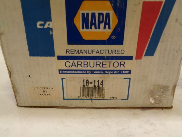 NAPA 10-114 CARBURETOR NEWLY REMANUFACTURED R18