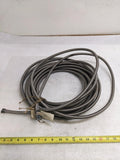 AEROQUIP S-7TW SS BRAIDED HOSE 45' OAL 1/2" OD 3/8" ID TEFLON NEW R5TA