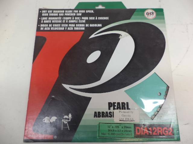 NEW PEARL ABRASIVE CO 12"x.125"x20MM DRY CUT DIAMOND BLADE DIA12RG2 SP2T2