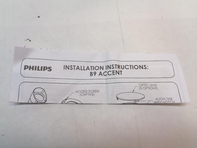 NEW PHILIPS ACCENT LIGHT 120-277 VAC 3000K BRONZE CLEAR 34W LED WARM B9DW-H R27