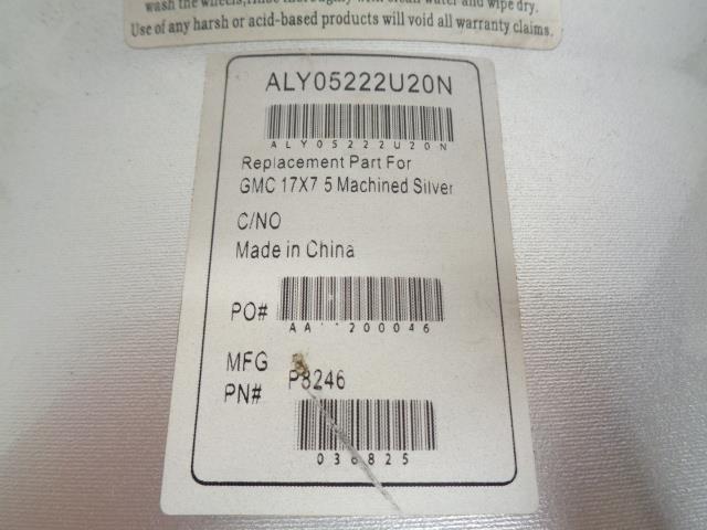 GMC MACHINED SILVER 6 SPOKE WHEEL for SIERRA YUKON 05-08 17X7.5 6X139.7 ET31 WR