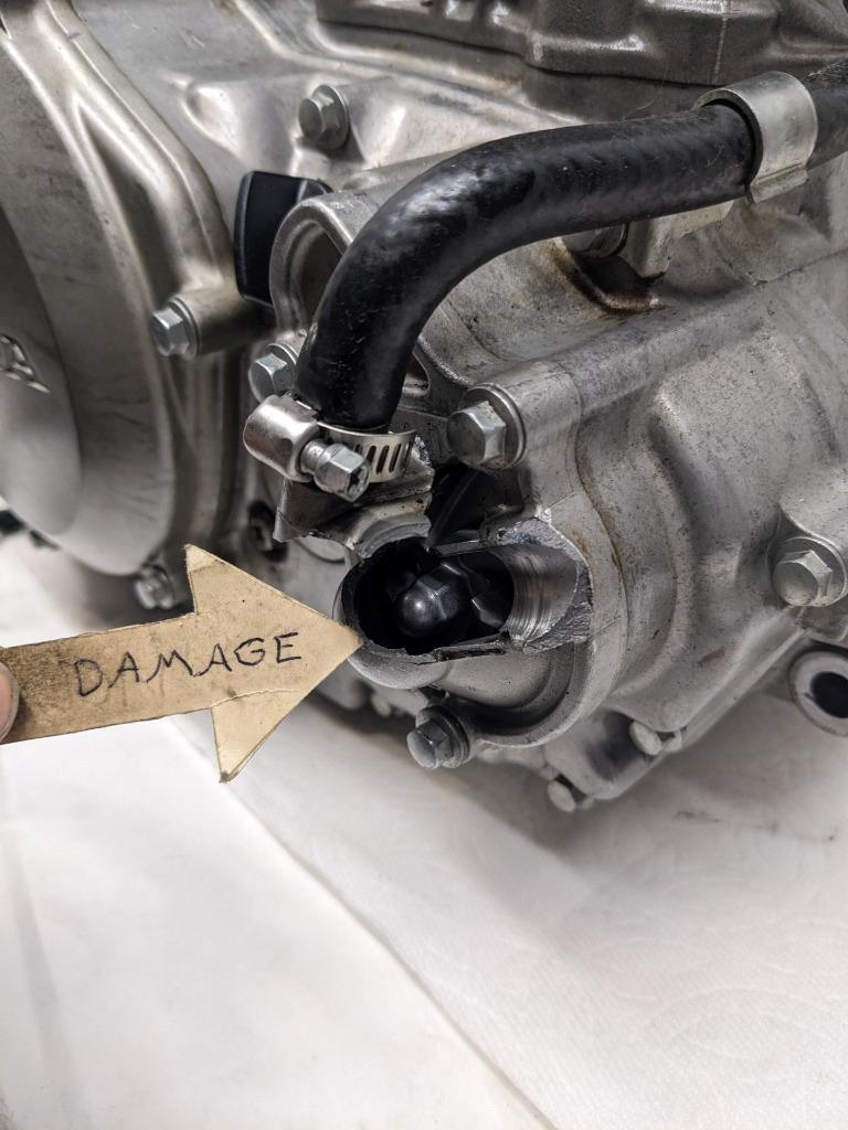 DAMAGED HONDA ATV ENGINE FOR 2004-2005 HONDA SPORTRAX 450 TRX450R 2X4 USED B2