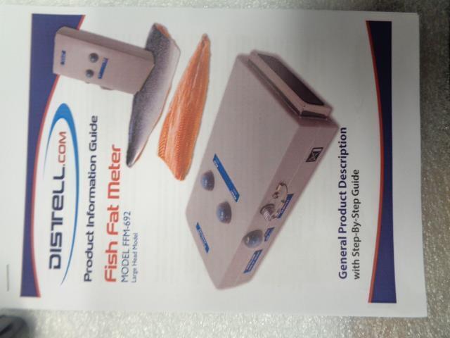 DISTELL FISH FAT METER MODEL FFM-692 WITH B MACKEREL-2 CHAR-1 CHAR-2 TROUT-2 R4