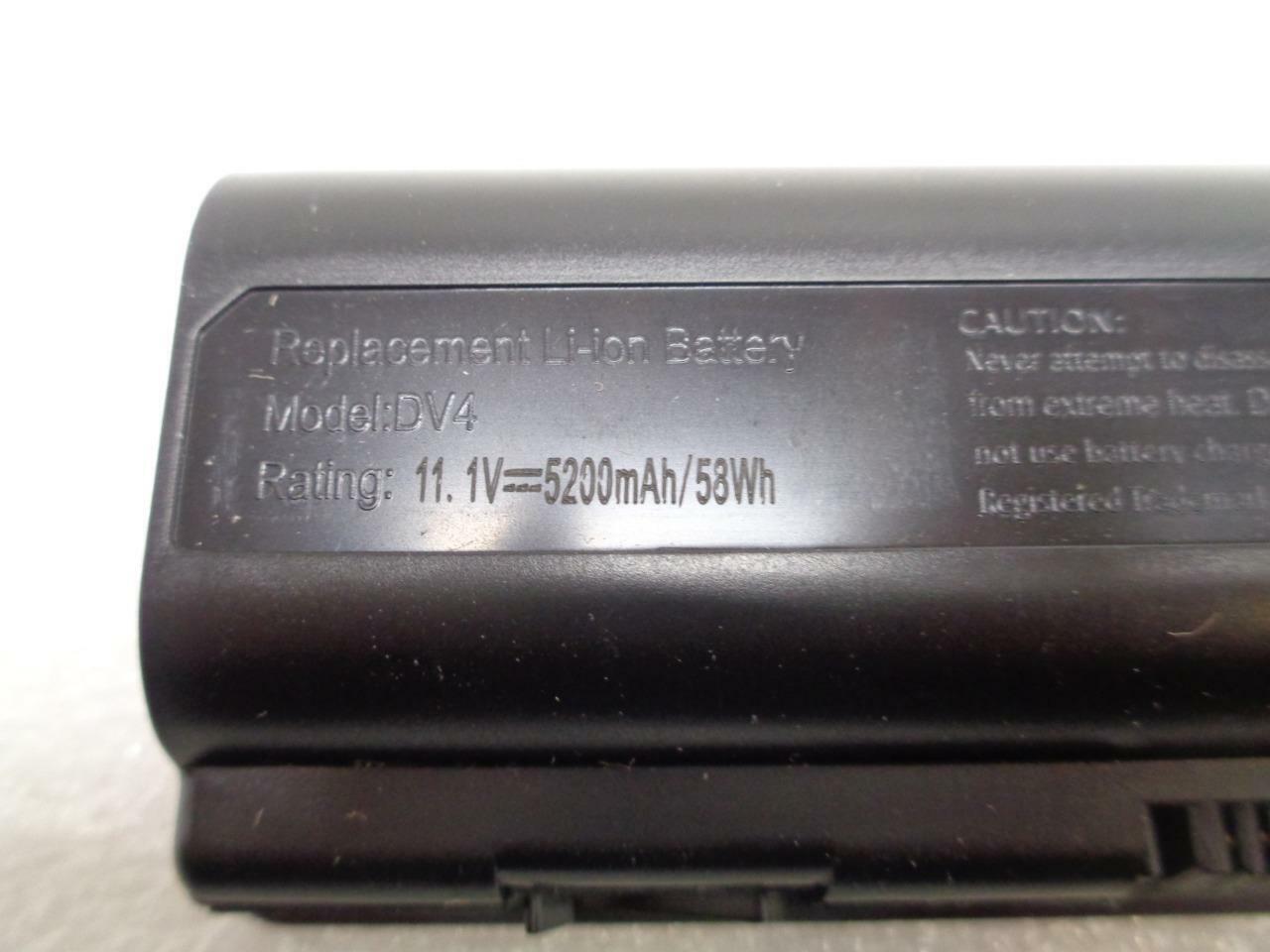 Laptop Battery Replacement DV4 11.1V 5200mAh 58Wh X0015Z2HRL NEW SR