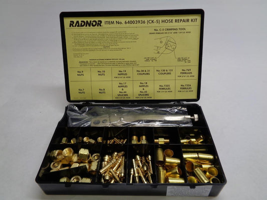 NEW RADNOR HOSE REPAIR AND ASSEMBLY KIT 64003936 R27