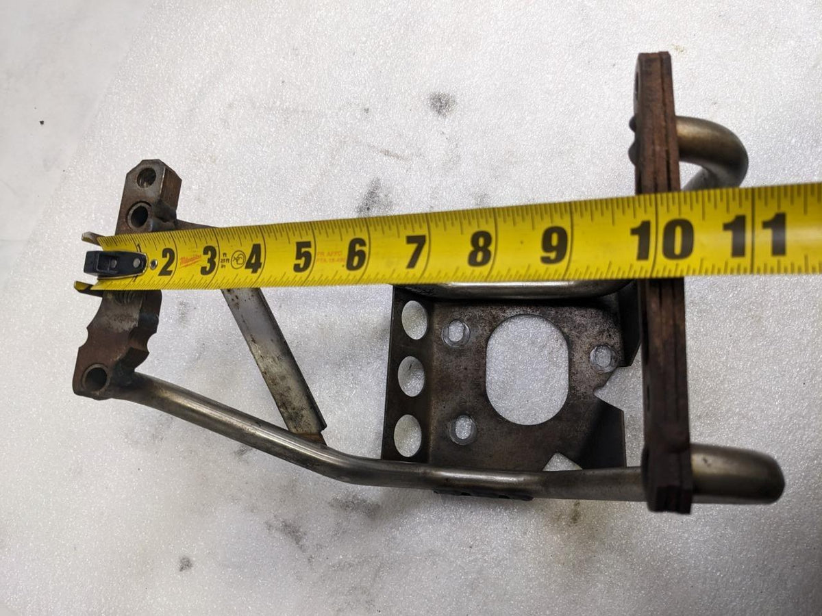 PORSCHE BOXSTER 987 05-08 MUFFLER SUPPORT BRACKET LEFT 99611112755 USED 996B.G.L