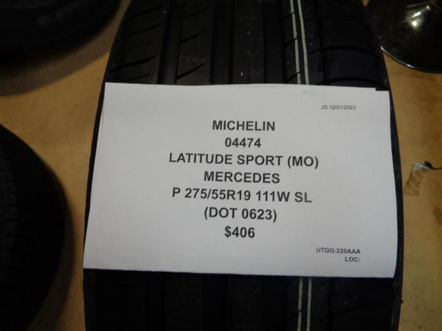 MICHELIN LATITUDE SPORT (MO) MERCEDES  P 275 55 19 111W SL TIRE 04474 CQ4