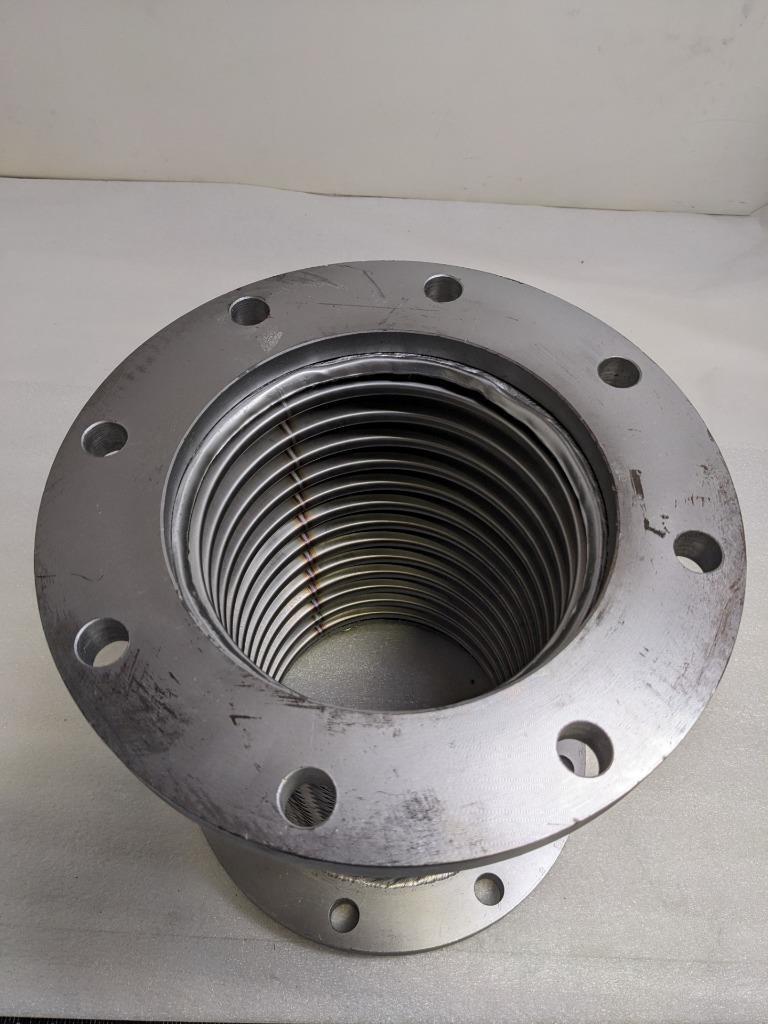 UNBRANDED BRAIDED FLEXIBLE CONNECTOR 15-3/16"X13-1/2" 8 BOLT SS NEW H1