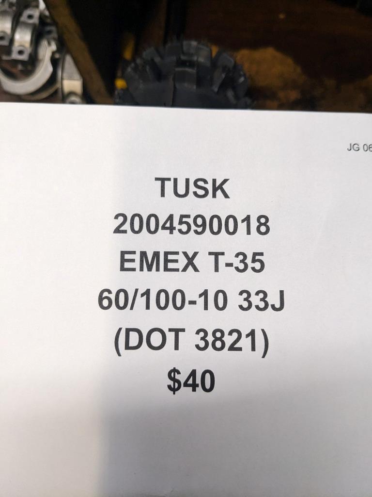 TUSK EMEX T-35 60 100 10 33J MOTORCYCLE TIRE 2004590018 CQ3