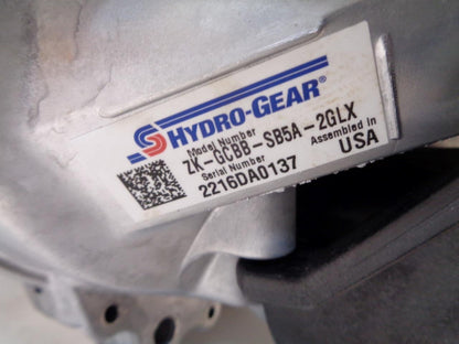 HYDRO GEAR TRANSAXLE GEAR PUMP TRANSMISSION ZK-GCBB-SB5A-2GLX R12