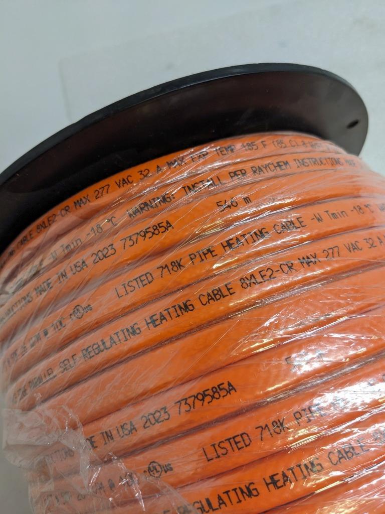 NVENT 8XLE2-CR RAYCHEM XL-TRACE SELF-REG HEATING CABLE 285 FT 205-277V NEW H2
