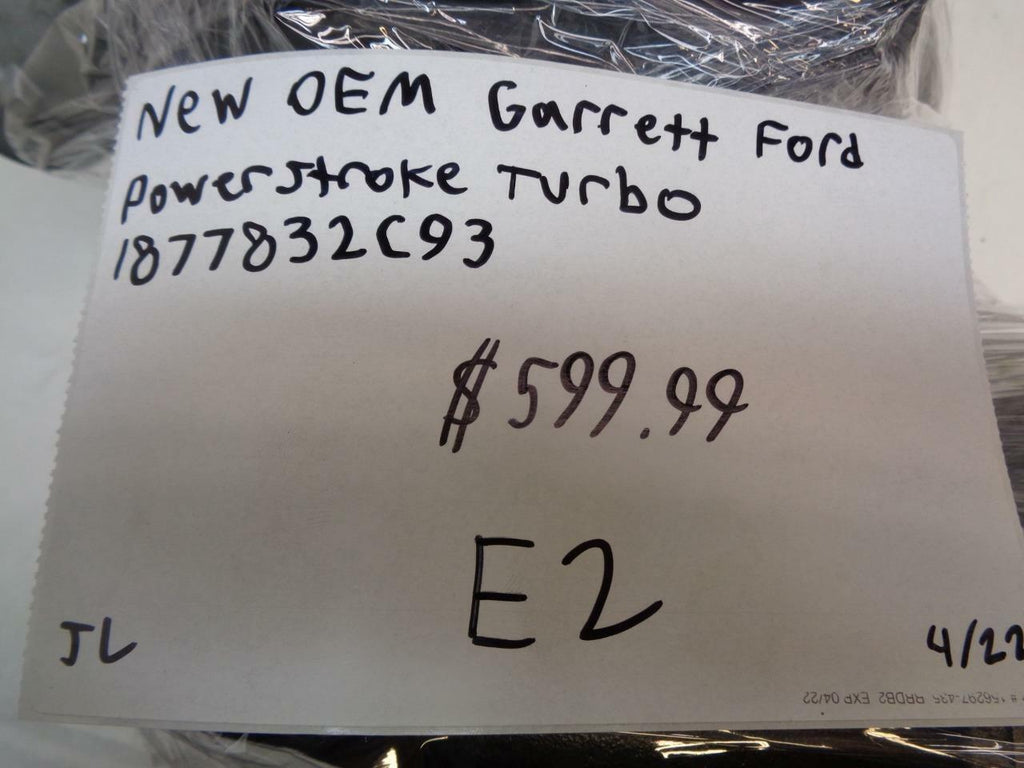 NEW OEM GARRETT FORD POWERSTROKE TURBO 1877832C93 E2