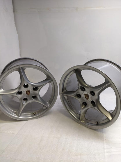 PORSCHE 99636214003, 99636213603 STAGGERED WHEEL FULL SET FOR 85-12 911 USED SR