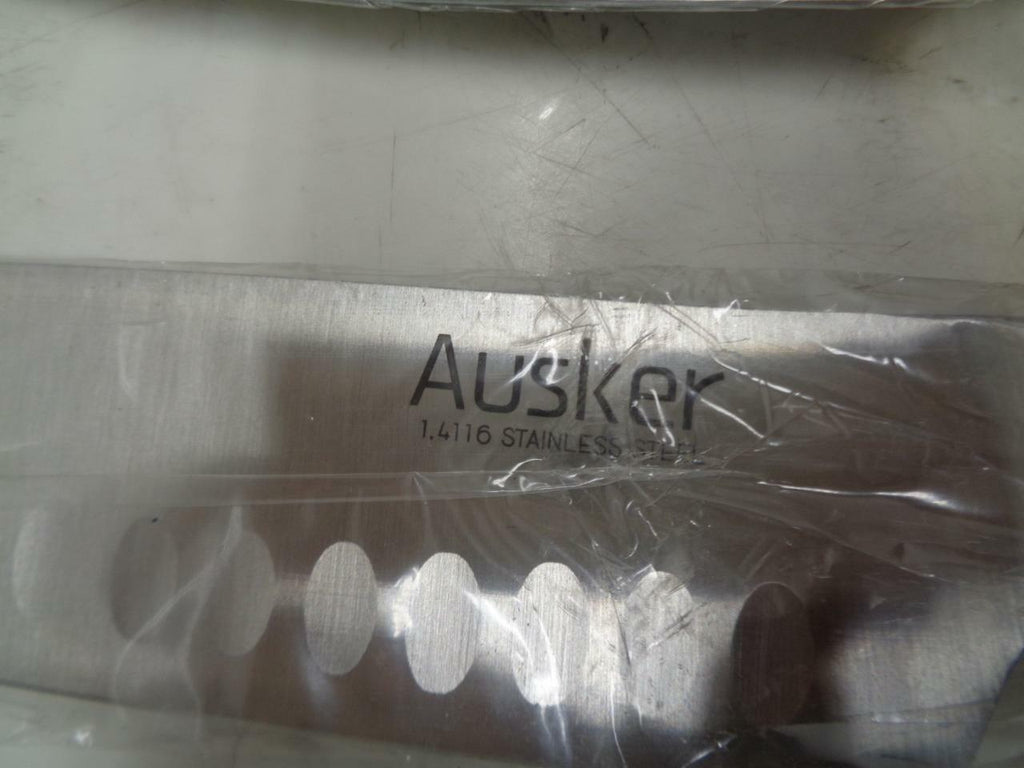 NEW AUSKER 6 PIECE STAINLESS STEEL KNIFE SET WITH BLOCK SR