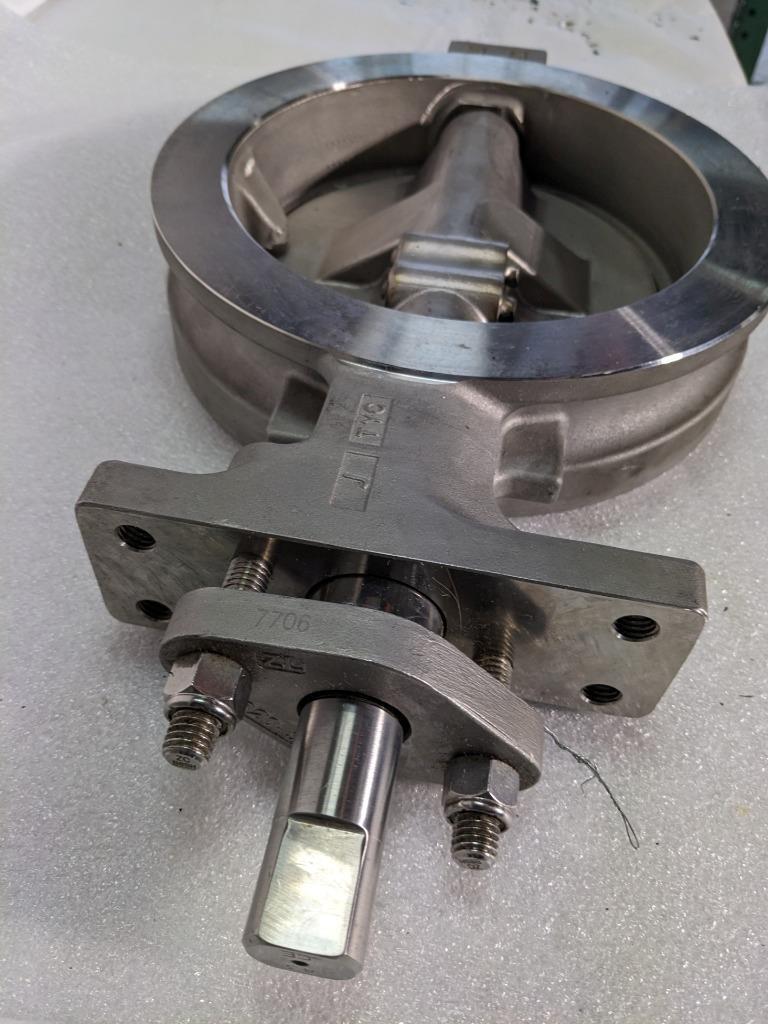 JAMESBURY STEEL WAFER-SPHERE VALVE 8" 316SS BODY 830W1136HBXZ K2