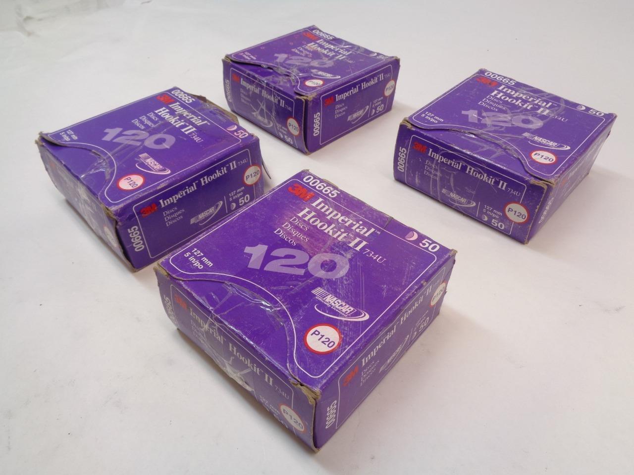 3M 50ct IMPERIAL HOOKIT II 734U 5" P120 ABRASIVE DISCS 00665 R7