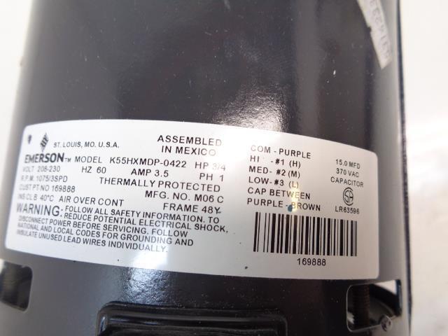 NEW EMERSON 3/4 HP DIRECT DRIVE BLOWER ZS1 0243559800 R32